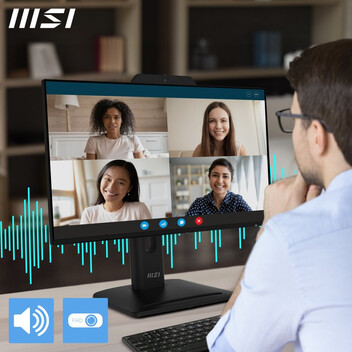 Monitor MSI Pro MP242PMG 23.8" IPS FullHD 120Hz Altavoces y Cámara USB HDMI DisplayPort Ergonomía