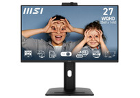Monitor MSI Pro MP275QPDG 27″ QHD 100Hz IPS Cámara Altura Ajustable Adaptive Sync Altavoces USB-C