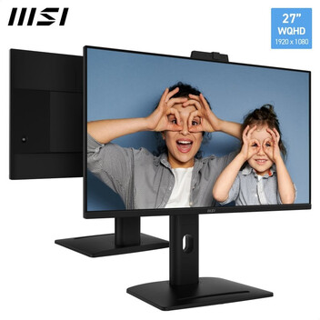 Monitor MSI Pro MP275QPDG 27″ QHD 100Hz IPS Cámara Altura Ajustable Adaptive Sync Altavoces USB-C