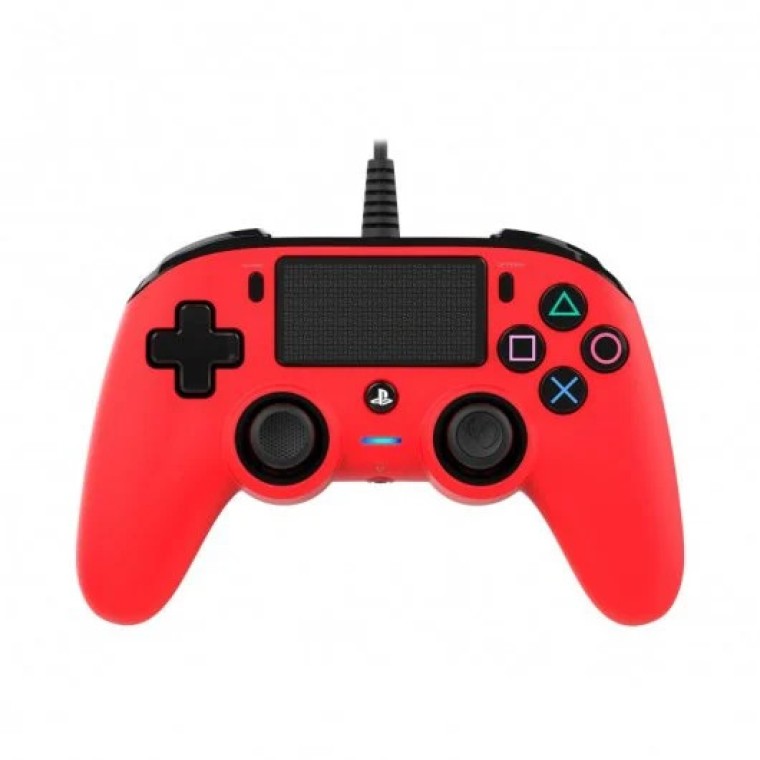 Nacon Compact Controller Wired para PS4/PC Rojo