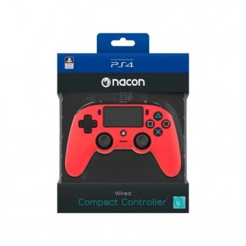 Nacon Compact Controller Wired para PS4/PC Rojo Nacon Compact Controller Wired para PS4/PC Rojo