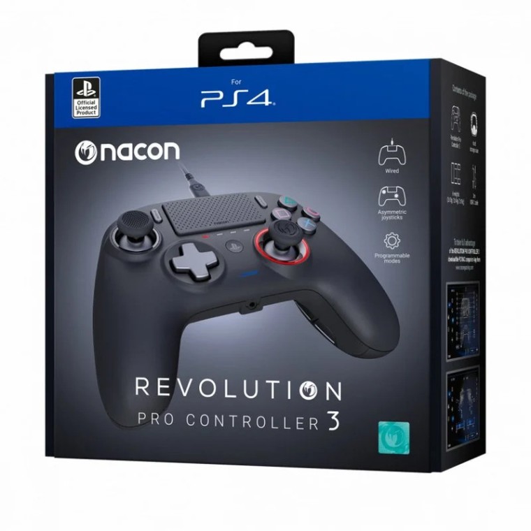 Nacon Revolution Pro Controller 3 para PS4 Negro