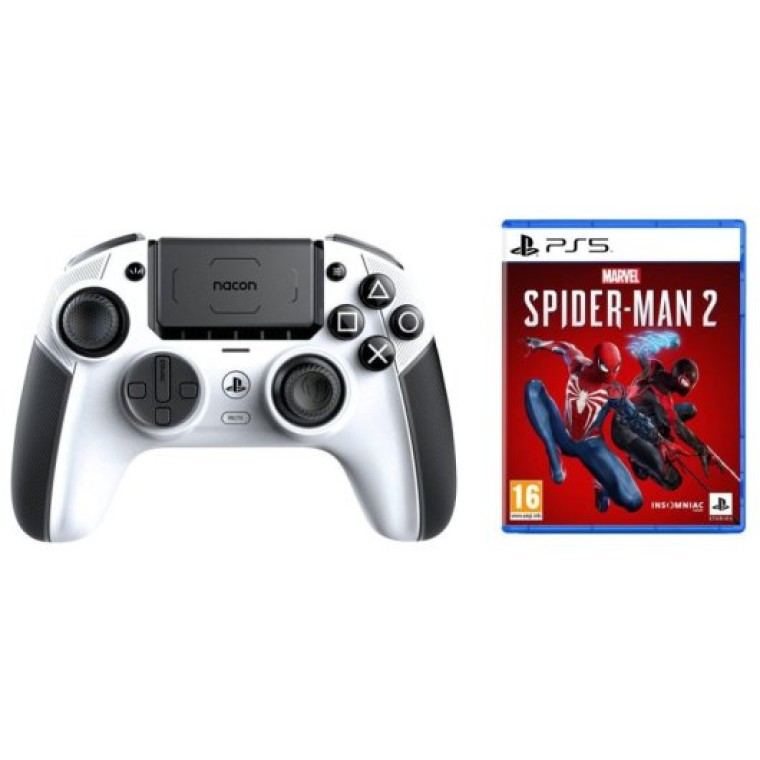 Nacon Revolution 5 Pro Mando Inalámbrico PC/PS5/PS4 Blanco + Marvel's Spider-Man 2