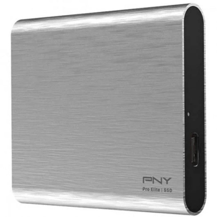 PNY Pro Elite SSD 250GB USB-C Plata