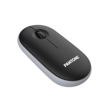 Ratón Pantone PT-MS001BK Inalámbrico USB-C Bluetooth 2400 DPI Negro Gris Recargable Ergonomía Silenc