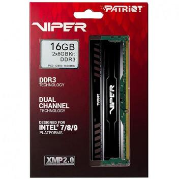 Memoria RAM Patriot Viper 3 DDR3 1600MHz 16GB 2x8GB CL9