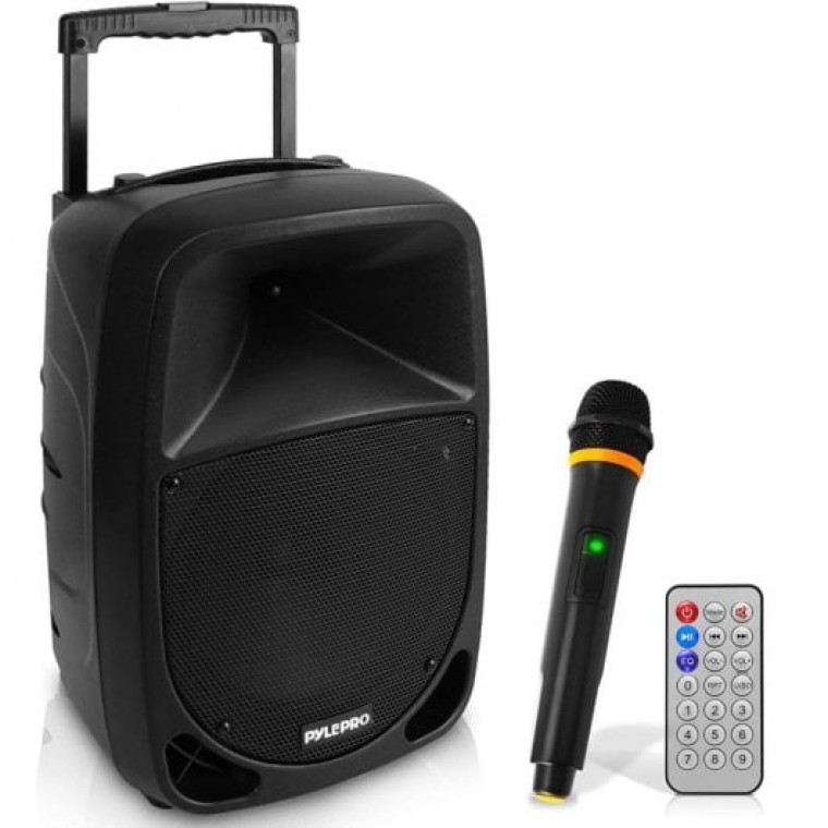 Pyle Travel PSBT105A Altavoz Bluetooth con Micrófono 1000W Negro