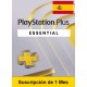 Suscripción PlayStation Plus Essential - 1 Mes (España)