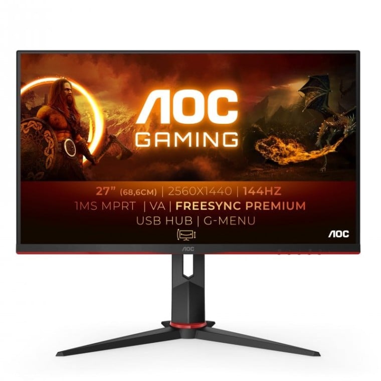 AOC Q27G2U/BK 27" LED QuadHD 144Hz FreeSync Premium