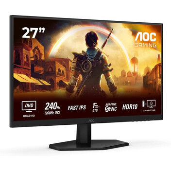 Monitor AOC Q27G42ZE 27" Fast IPS QHD 240Hz 1ms HDR10 Adaptive Sync