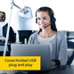 Jabra Evolve 20 SE MS Auriculares Negros