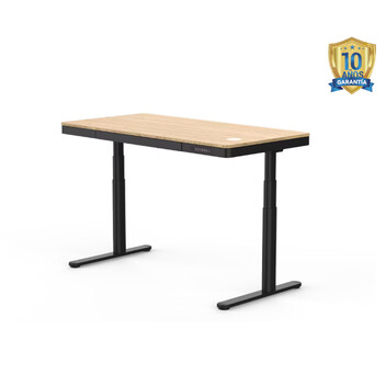 Mesa Elevable con Carga Inalámbrica y Tablero de bambú (Q8)