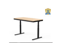 Mesa Elevable con Carga Inalámbrica y Tablero de bambú (Q8W-EU)