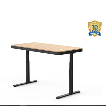 Mesa Elevable con Carga Inalámbrica y Tablero de bambú (Q8W-EU)