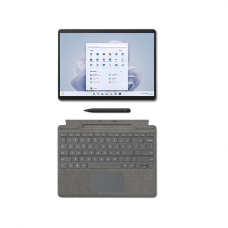 Microsoft Surface Pro 9 Platino Intel Evo Core i5-1235U/8GB/256GB SSD/13" Táctil