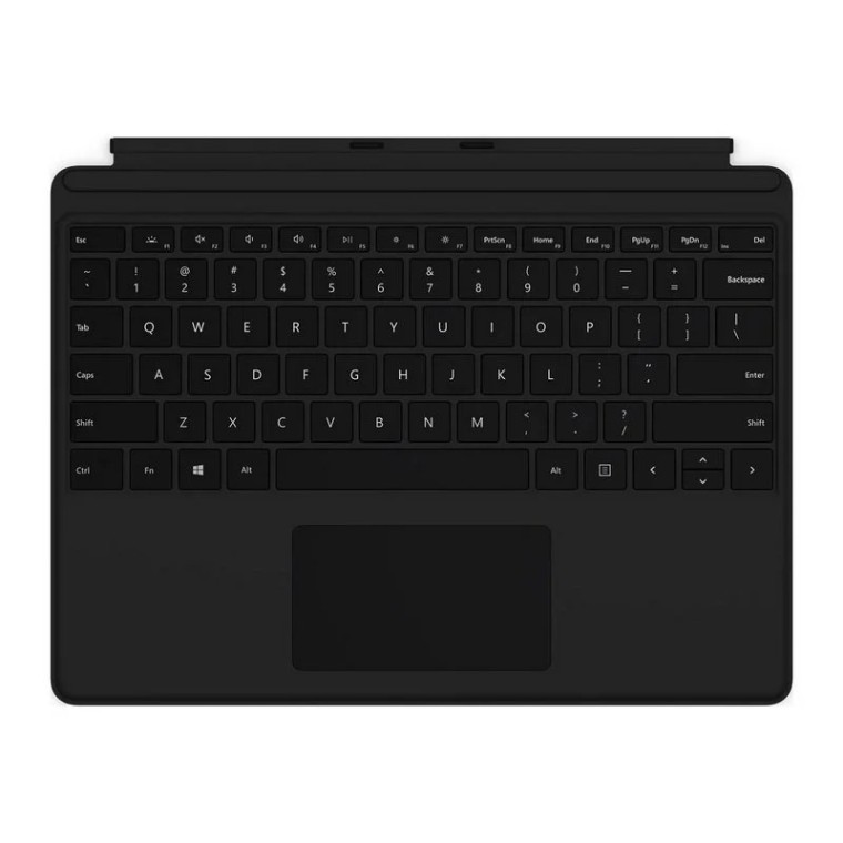 Microsoft Surface Pro X Funda Negra con Teclado Layout PT para Surface Pro X