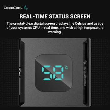 DeepCool AG400 Digital ARGB Ventilador CPU 120mm Negro