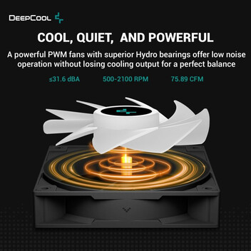 DeepCool AG400 Digital ARGB Ventilador CPU 120mm Negro