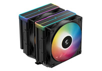 Ventilador CPU Refrigerador DeepCool AG620 BK ARGB V2 12cm Negro 2 Ventiladores 6 Heatpipes LED ARGB