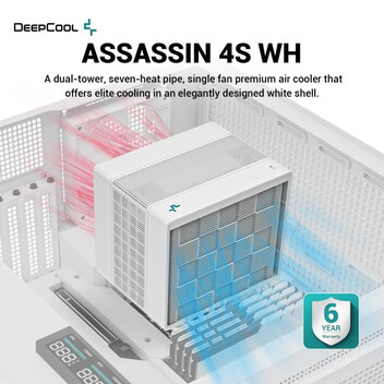 DeepCool ASSASSIN 4S Ventilador CPU 140mm Blanco DeepCool ASSASSIN 4S Ventilador CPU 140mm Blanco