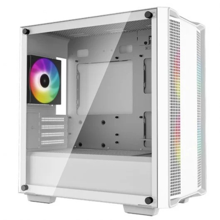 DeepCool CC360 ARGB Mid Tower MATX Cristal Templado USB 3.0 Blanca