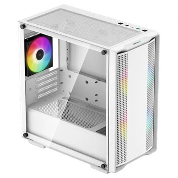 DeepCool CC360 ARGB Mid Tower MATX Cristal Templado USB 3.0 Blanca