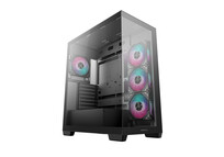 Torre PC Caja DeepCool CG580 4F Negra ATX Vidrio Templado 4 Ventiladores RGB
