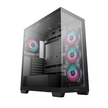 Torre PC Caja DeepCool CG580 4F Negra ATX Vidrio Templado 4 Ventiladores RGB Torre PC Caja DeepCool CG580 4F Negra ATX Vidrio Templado 4 Ventiladores RGB