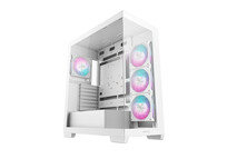 Torre PC Caja de torre DeepCool CG580 4F ATX RGB Blanca 4 Ventiladores PWM-ARGB Vidrio Templado