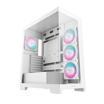 Torre PC Caja de torre DeepCool CG580 4F ATX RGB Blanca 4 Ventiladores PWM-ARGB Vidrio Templado Torre PC Caja de torre DeepCool CG580 4F ATX RGB Blanca 4 Ventiladores PWM-ARGB Vidrio Templado