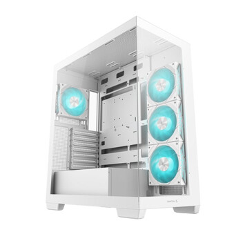 Torre PC Caja de torre DeepCool CG580 4F ATX RGB Blanca 4 Ventiladores PWM-ARGB Vidrio Templado Torre PC Caja de torre DeepCool CG580 4F ATX RGB Blanca 4 Ventiladores PWM-ARGB Vidrio Templado