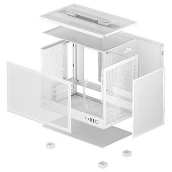 Torre PC DeepCool CH160 Mini Tower ITX Cristal Templado USB-C Blanca Torre PC DeepCool CH160 Mini Tower ITX Cristal Templado USB-C Blanca