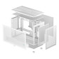 Torre PC Caja DeepCool CH260 Blanca Micro ATX ABS/SPCC/Vidrio Templado USB-C