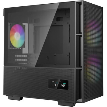 Torre PC DeepCool CH360 ARGB DIGITAL Micro Torre mATX Cristal Templado USB-C Negra Torre PC DeepCool CH360 ARGB DIGITAL Micro Torre mATX Cristal Templado USB-C Negra