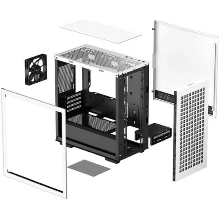 DeepCool CH370 Mini Tower Cristal Templado USB 3.2 Blanca