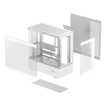 Torre PC Torre DeepCool CH690 Blanco ATX Ventana Lateral Pantalla LCD USB-C Expansión 8 Slots Torre PC Torre DeepCool CH690 Blanco ATX Ventana Lateral Pantalla LCD USB-C Expansión 8 Slots