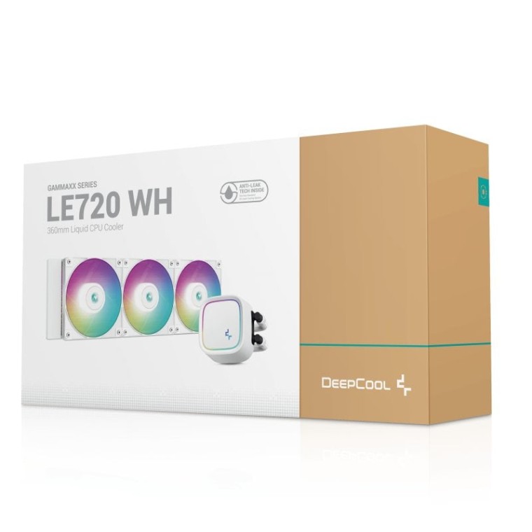 DeepCool LE720 Kit de Refrigeración Líquida ARGB 360mm Blanco