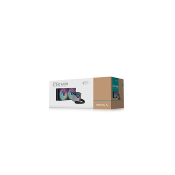 Refrigerador líquido DeepCool LT240 ARGB 240mm, 2x120mm, RGB, sockets Intel/AMD