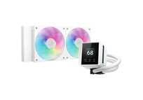 DeepCool Mystique 240 ARGB Kit de Refrigeración Líquida 240mm LCD Blanco