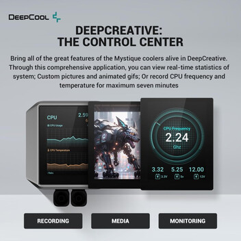 DeepCool MYSTIQUE 240 Kit de Refrigeración Líquida 240mm Negro