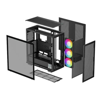 Torre PC DeepCool MORPHEUS Semitorre ATX Cristal Templado USB-C Negra Torre PC DeepCool MORPHEUS Semitorre ATX Cristal Templado USB-C Negra