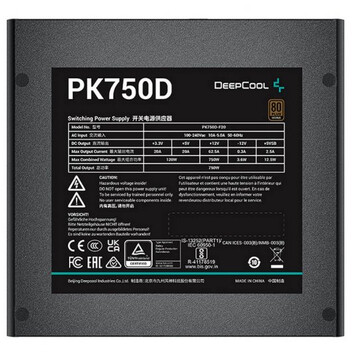 DeepCool PK750D 750W 80 Plus Bronze DeepCool PK750D 750W 80 Plus Bronze