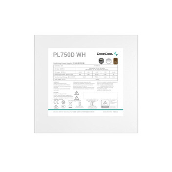 Fuente Alimentación Fuente de alimentación DeepCool PL750D WH 750W 80+ Bronze ATX 3.1 Blanco Fuente Alimentación Fuente de alimentación DeepCool PL750D WH 750W 80+ Bronze ATX 3.1 Blanco