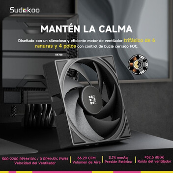 Ventilador CPU Refrigeración Aire Sudokoo Socket AM5 SK700 220W Overclocking Flujo Mejorado Ventilador CPU Refrigeración Aire Sudokoo Socket AM5 SK700 220W Overclocking Flujo Mejorado