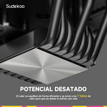 Ventilador CPU Refrigeración Aire Sudokoo Socket AM5 SK700 220W Overclocking Flujo Mejorado Ventilador CPU Refrigeración Aire Sudokoo Socket AM5 SK700 220W Overclocking Flujo Mejorado