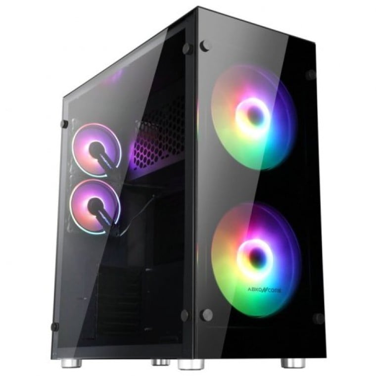 Abkoncore Ramsses 850 Sync Cristal Templado USB 3.0 RGB Negra