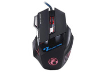 Klack X7 Ratón Gaming LED Ergonómico con 7 Botones 5500 DPI Negro
