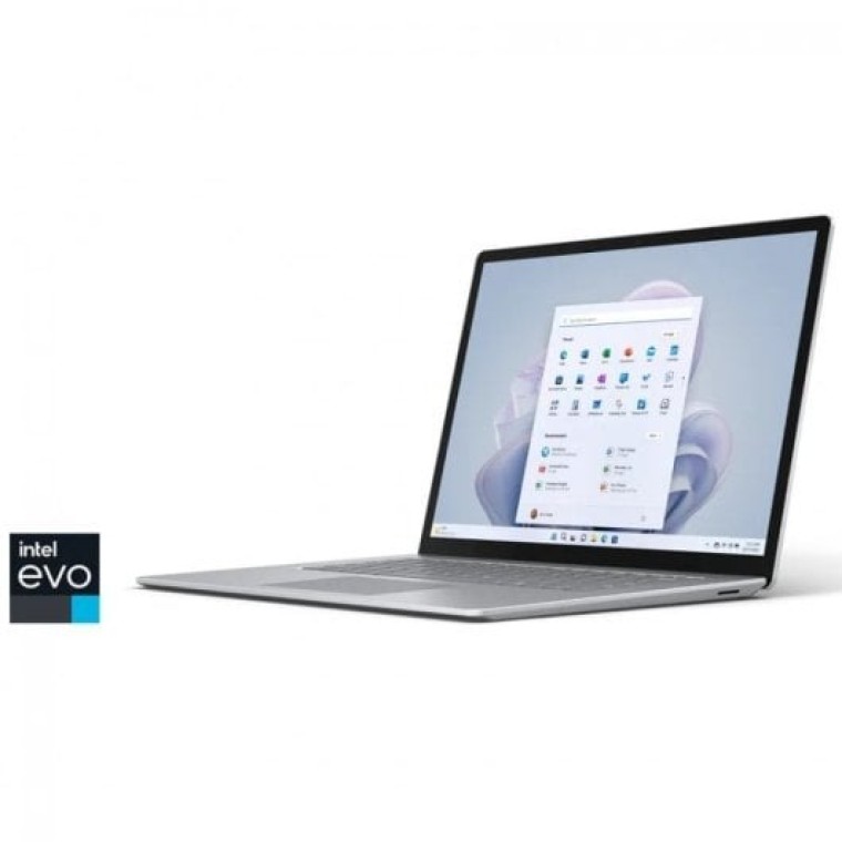 Microsoft Surface Laptop 5 Platino Intel Evo Core i7-1265U/8GB/256GB SSD/15" Táctil Teclado Italiano