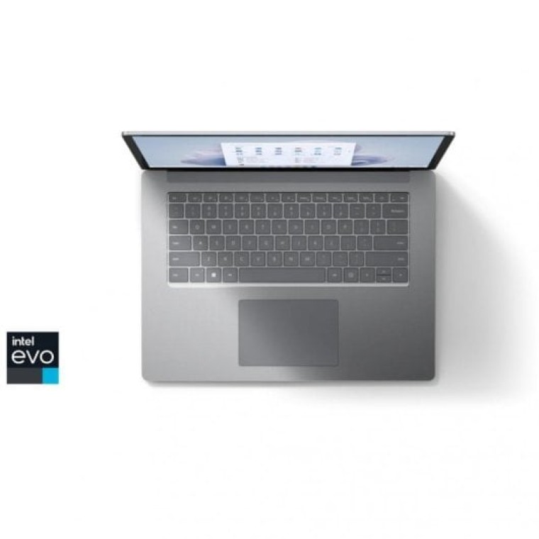 Microsoft Surface Laptop 5 Platino Intel Evo Core i7-1265U/8GB/256GB SSD/15" Táctil Teclado Italiano