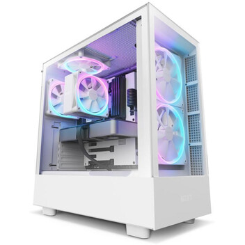 Ventilador CPU Refrigerador de CPU NZXT T120 RGB Blanco 120mm 1800 RPM PWM Multi LED 4 Heatpipes